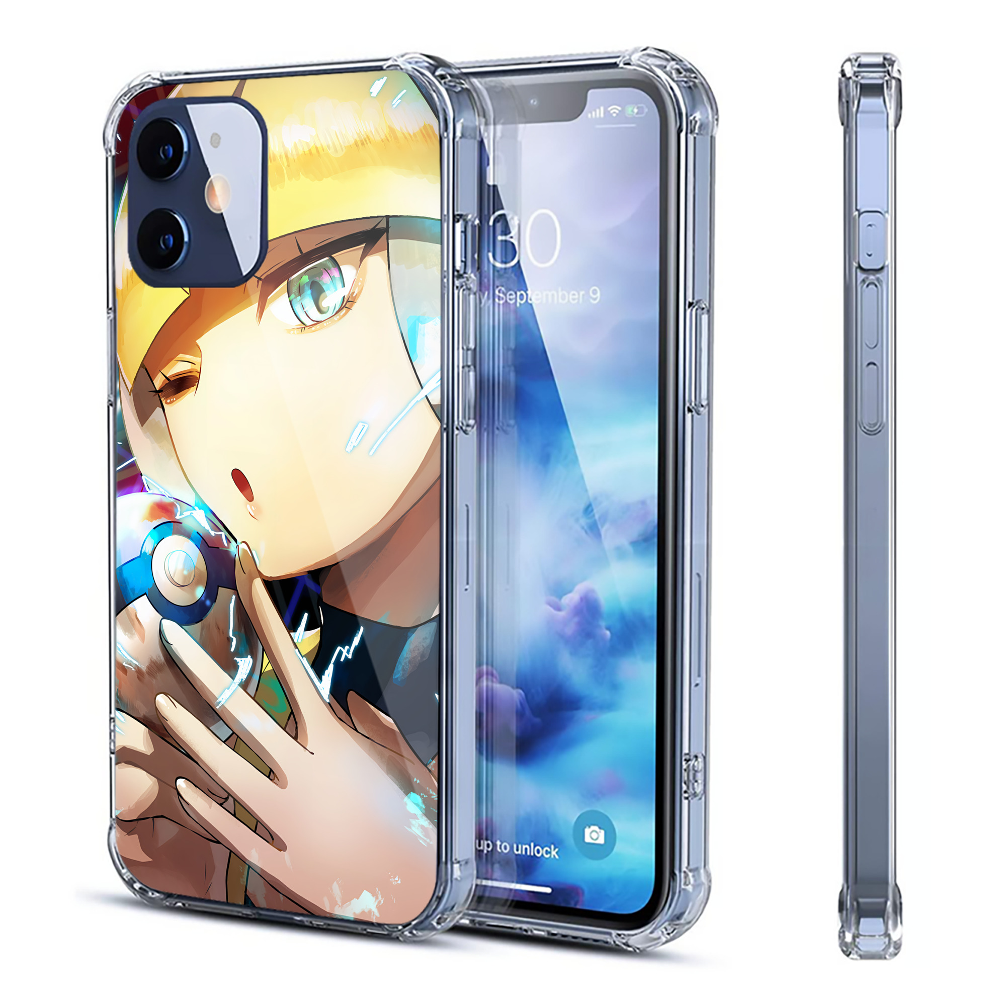 （画像用） ポケットモンスター Pokémon 【iPhone 12シリーズ対応】透明スマホケース（クリアソフトケース）